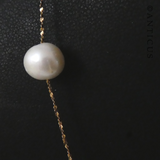 14ct Gold and Baroque Pearl Necklace.