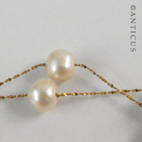 14ct Gold and Baroque Pearl Necklace.