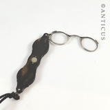 Victorian Tortoiseshell Cased Lorgnette.