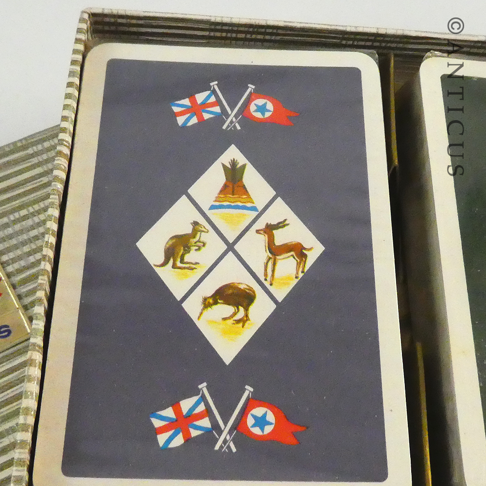 Vintage Playing Cards, Blue Star Port Line.
