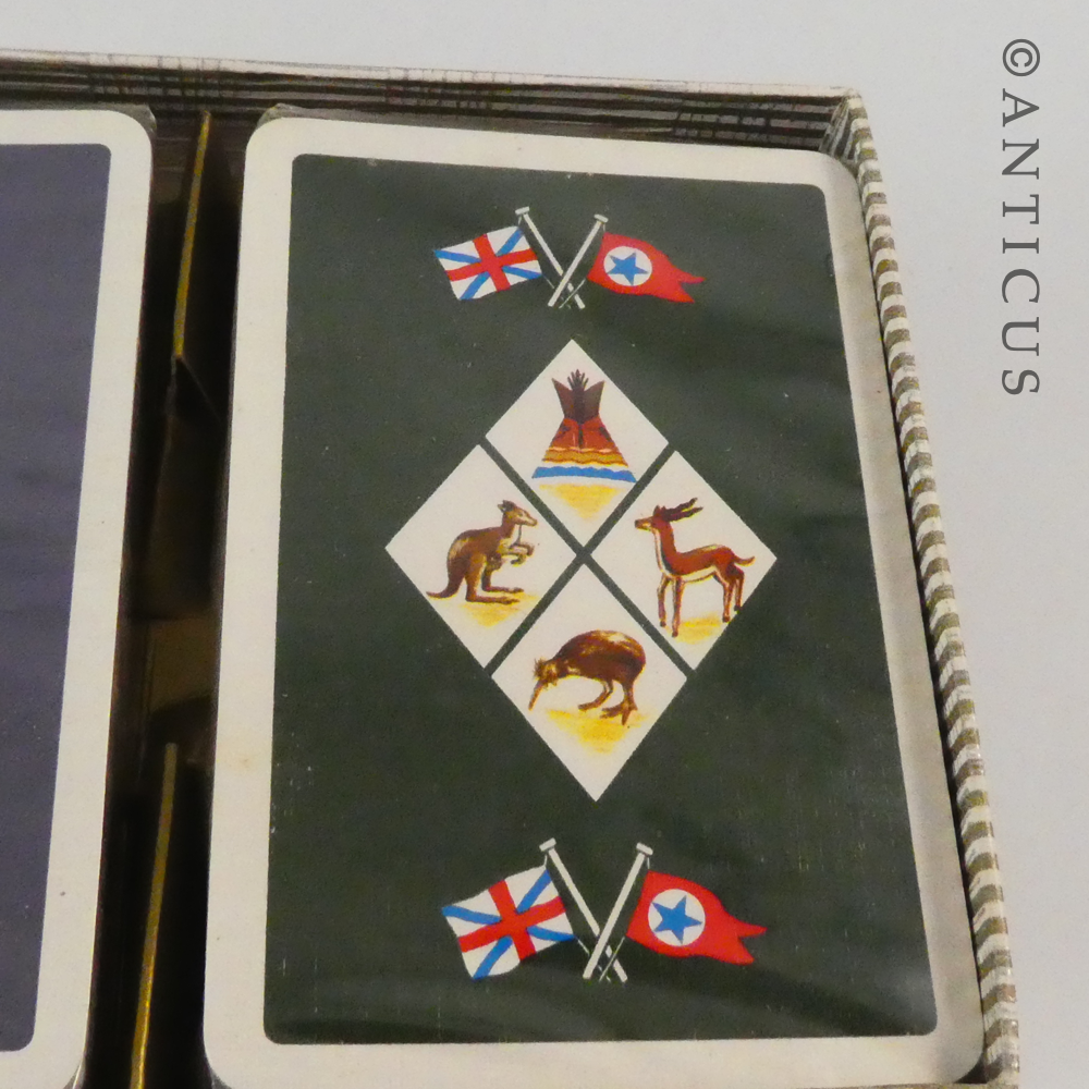 Vintage Playing Cards, Blue Star Port Line.