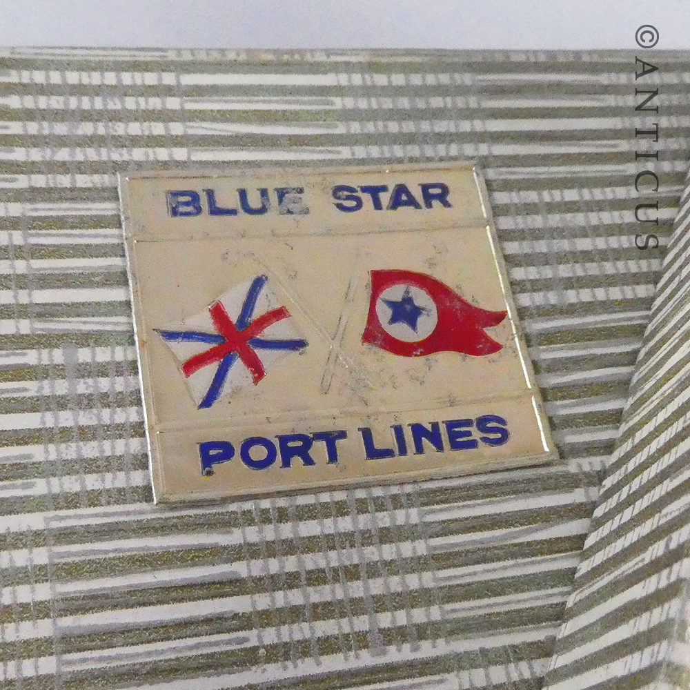 Vintage Playing Cards, Blue Star Port Line.