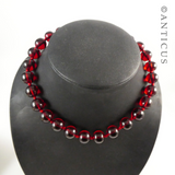 Red Amberfine Necklace in Original Box.