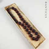 Red Amberfine Necklace in Original Box.