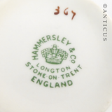 Pretty, Vintage Hammersley Coffee Can and Saucer.