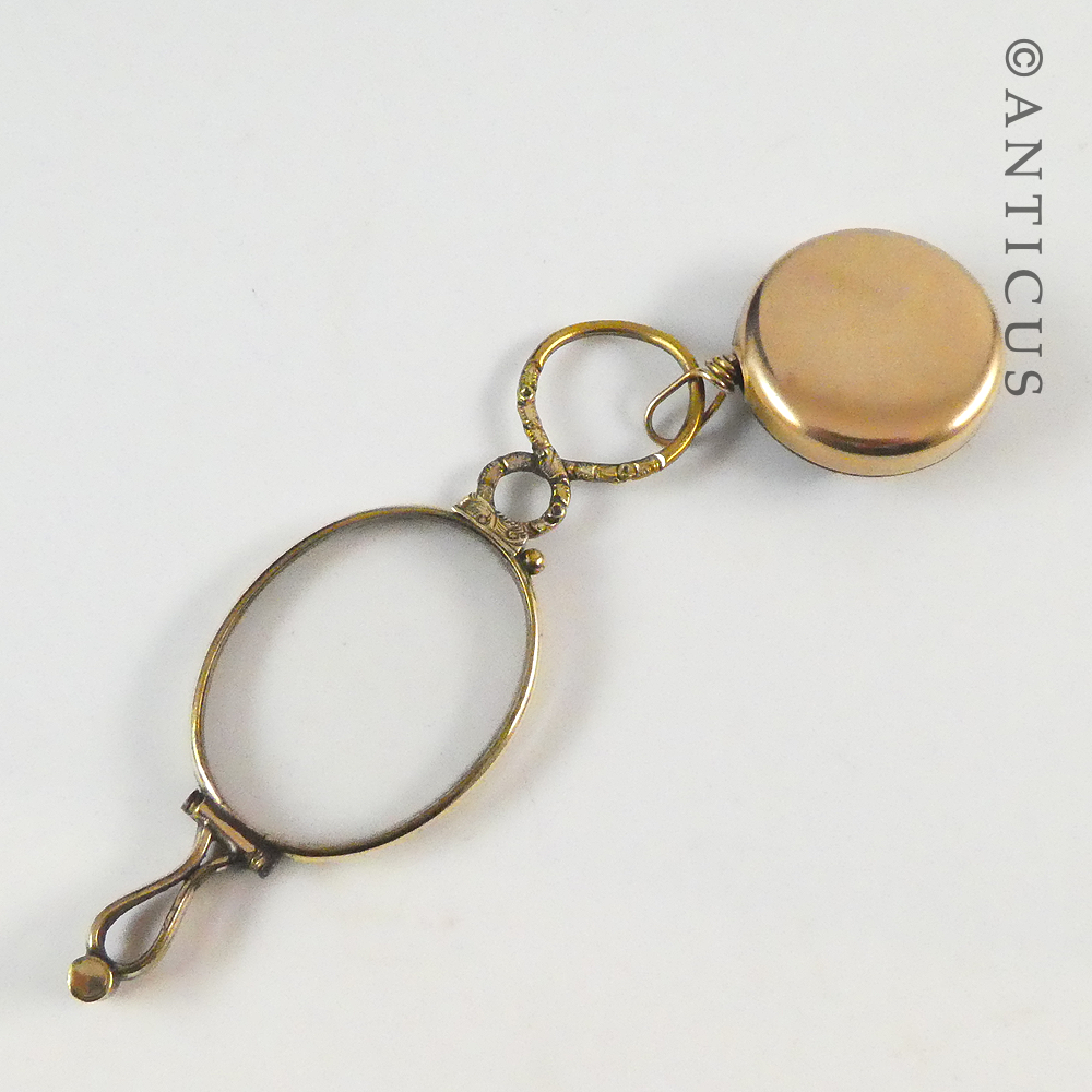 Victorian Antique Lorgnette, with Retriever.