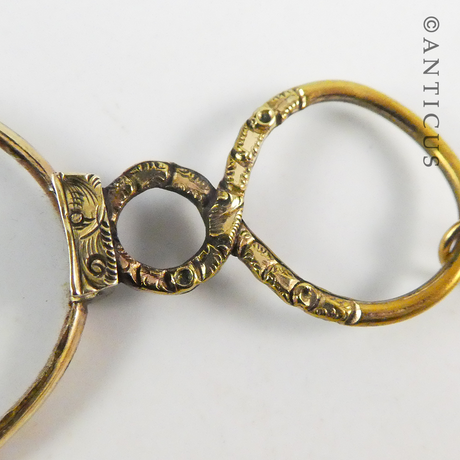 Victorian Antique Lorgnette, with Retriever.