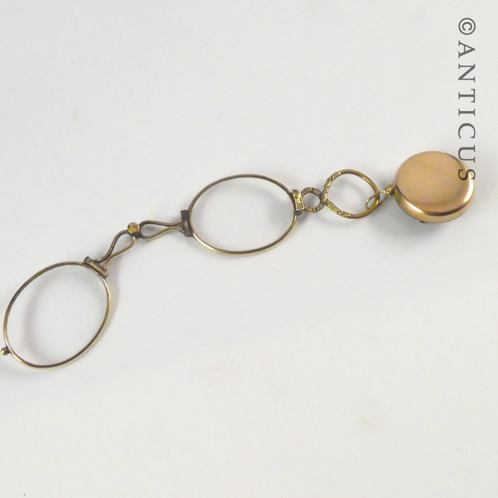 Victorian Antique Lorgnette, with Retriever.