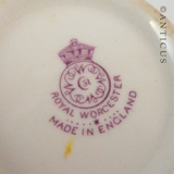 Royal Worcester Signed Cup and Saucer, 1930s.