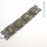 Unusual Vintage New Zealand Themed Bracelet.