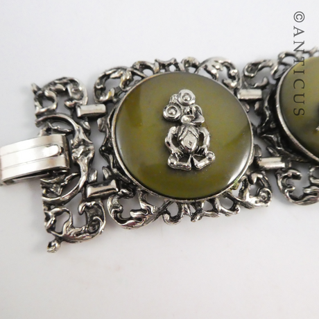 Unusual Vintage New Zealand Themed Bracelet.