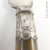 Georgian Period Hardstone-Handled Knife and Fork.