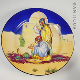 Vintage Cabinet Plate, "Omar Khayyam" the Snake Charmer.