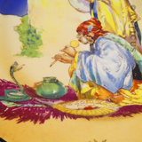Vintage Cabinet Plate, "Omar Khayyam" the Snake Charmer.