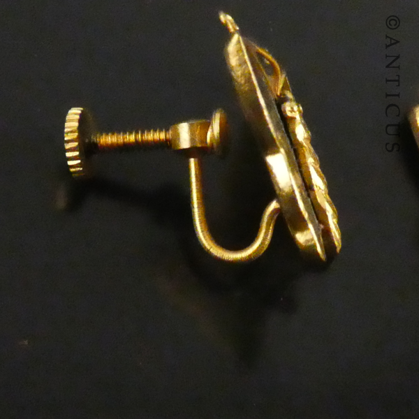 Japanese Damascene Butterfly Brooch & Earrings.