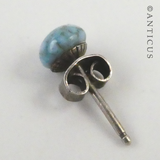 Pair of Small Turquoise Stud Earrings.