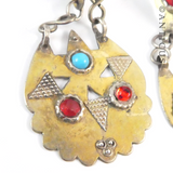 Tribal Style Earrings from Turkistan.