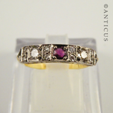 Estate 18ct gold, Ruby and Diamond Ring.