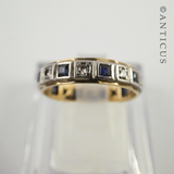 18ct Gold & Platinum Sapphire and Diamond Ring