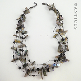 Paua Shell Floating Necklace.
