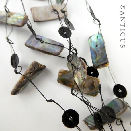 Paua Shell Floating Necklace.