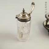 Victorian Silverplate Condiment Stand and Bottles