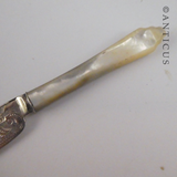 Antique Silver Butterknife & Pickle Fork.