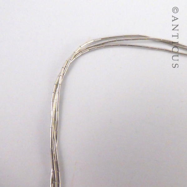 Silver and Turquoise Heart Necklace.