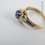 Gold, Sapphire and Diamond Ring.