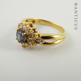 18ct Gold, Sapphire and Diamond Ring.