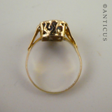 18ct Gold and Sapphire Cluster Ring.