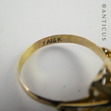 18ct Gold and Sapphire Cluster Ring.