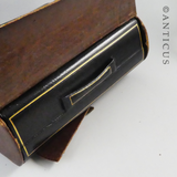 Beautiufl Leather Writing Box, Cased.