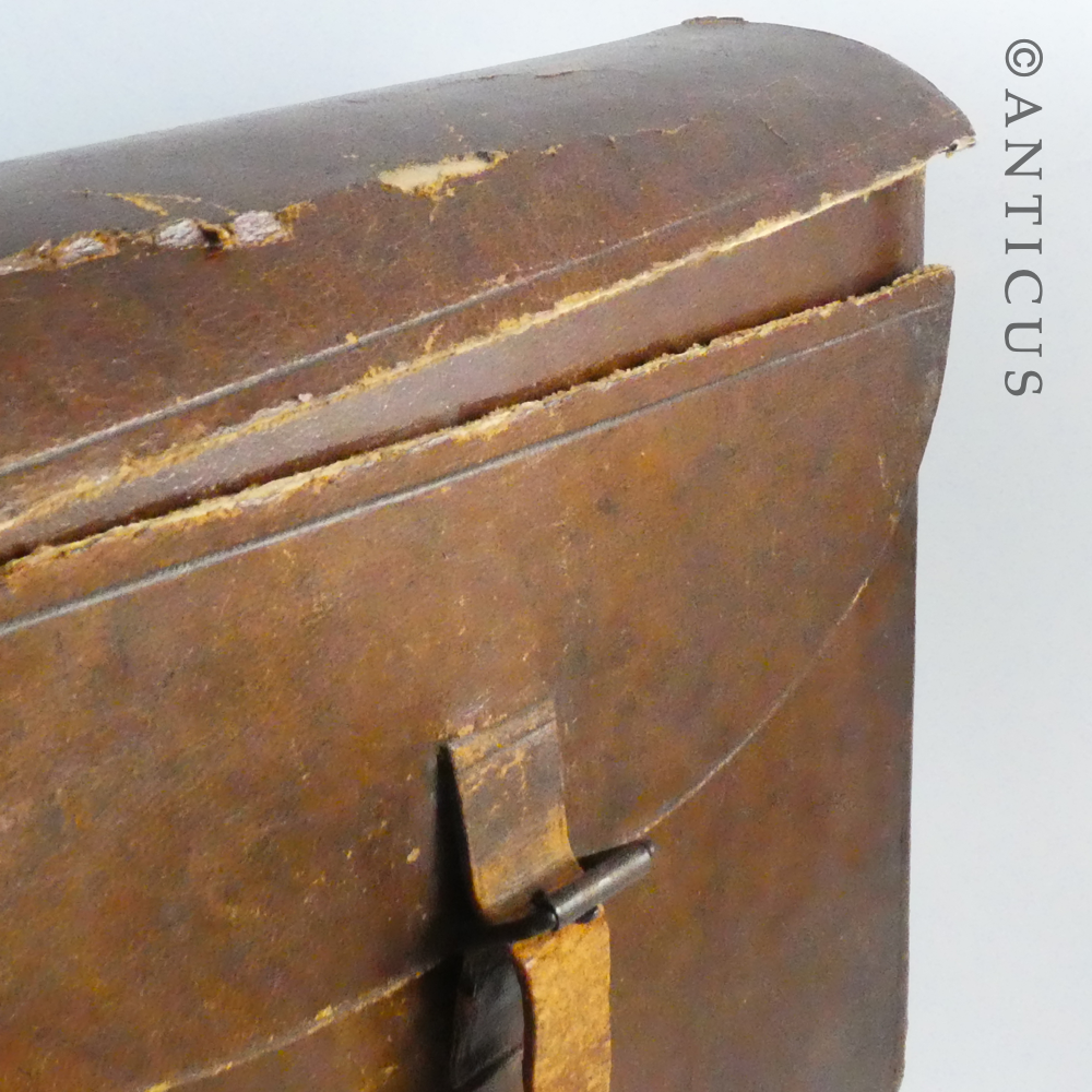 Beautiufl Leather Writing Box, Cased.