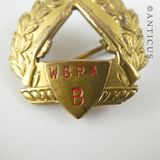 Badge from the WSRA Club and One Other Item.
