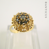 18ct Gold and Emerald Cluster Ring.