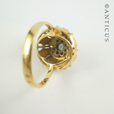 18ct Gold and Emerald Cluster Ring.