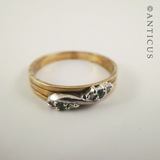 Gold, Diamond and Emerald Ring.