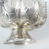 Condiment Set, Silver, Pumpkin Shapes.