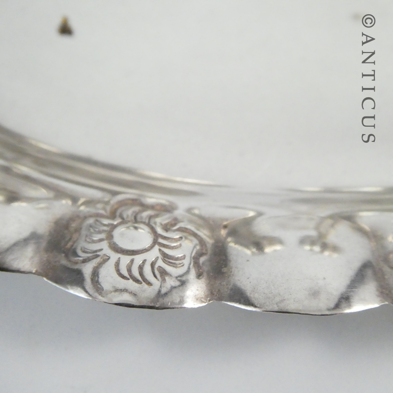 Condiment Set, Silver, Pumpkin Shapes.