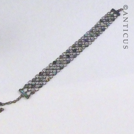 Vintage Choker Necklace with Paua Decoration.