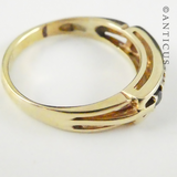 18ct Gold, Sapphire and Diamond Ring.