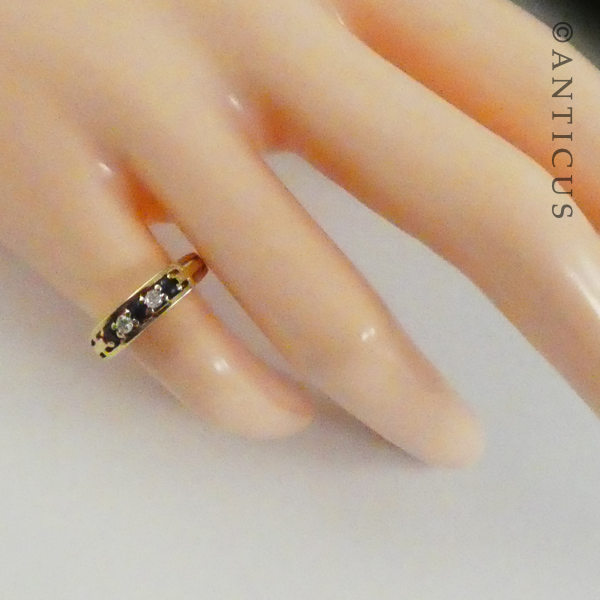 18ct Gold, Sapphire and Diamond Ring.
