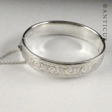 Sterling Silver Snap Bangle