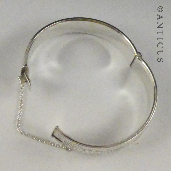 Sterling Silver Snap Bangle
