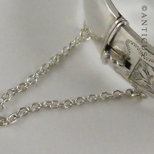 Sterling Silver Snap Bangle