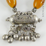 Middle Eastern Necklace, with Agate and Silver.
