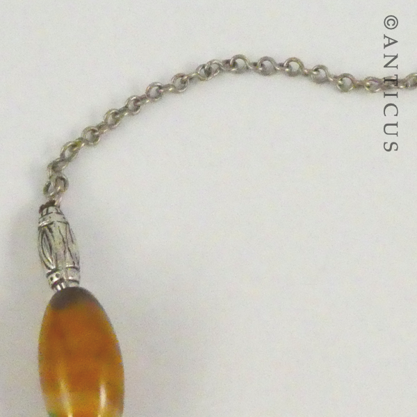 Middle Eastern Necklace, with Agate and Silver.