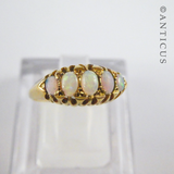 Antique Ring, 18ct Gold and Opals.