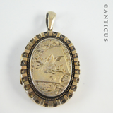 Antique Gilded and Decorated Locket.